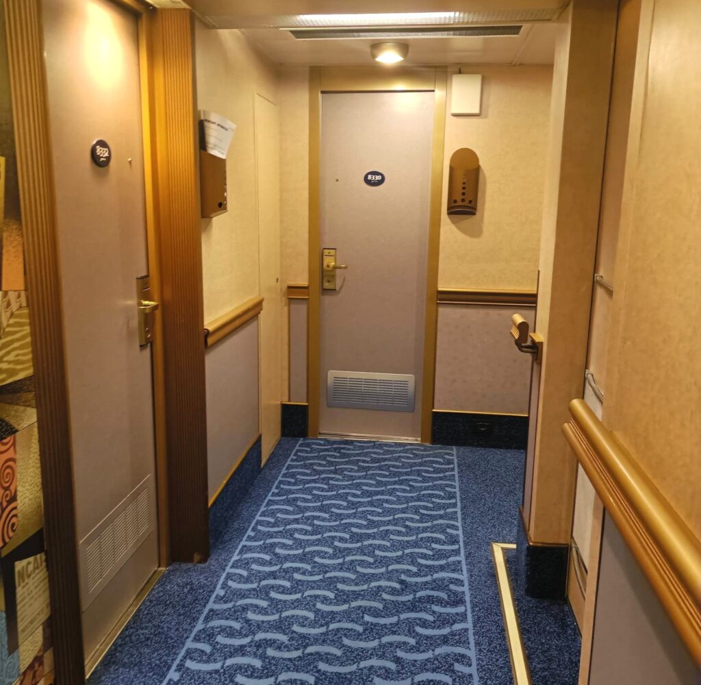 cabin door hallway corridor